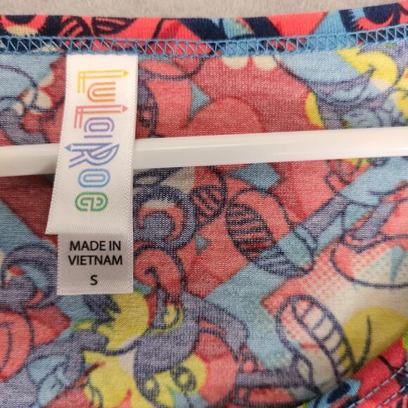 Lularoe Disney Mickey Mouse Print High-Low Shirt Women's S Short Sleeve Cartoon - Picture 3 of 10